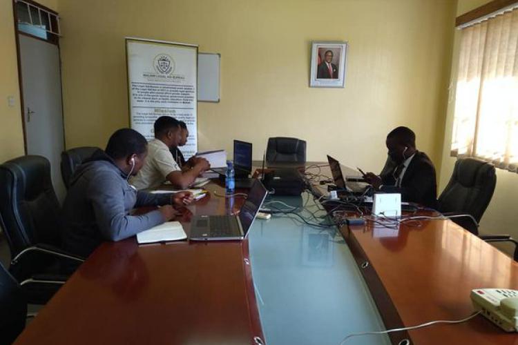 Legal Aid Bureau employees during the meeting
