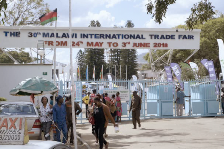 Entrance of the trade fair grounds in Blantyre